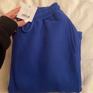Blue sweatpants. New.